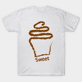 Chocolate Cupcake drawing T-Shirt